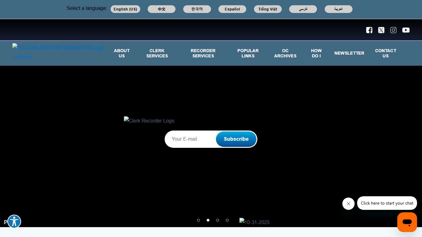 Clerk-Recorder OC Clerk Recorder Department